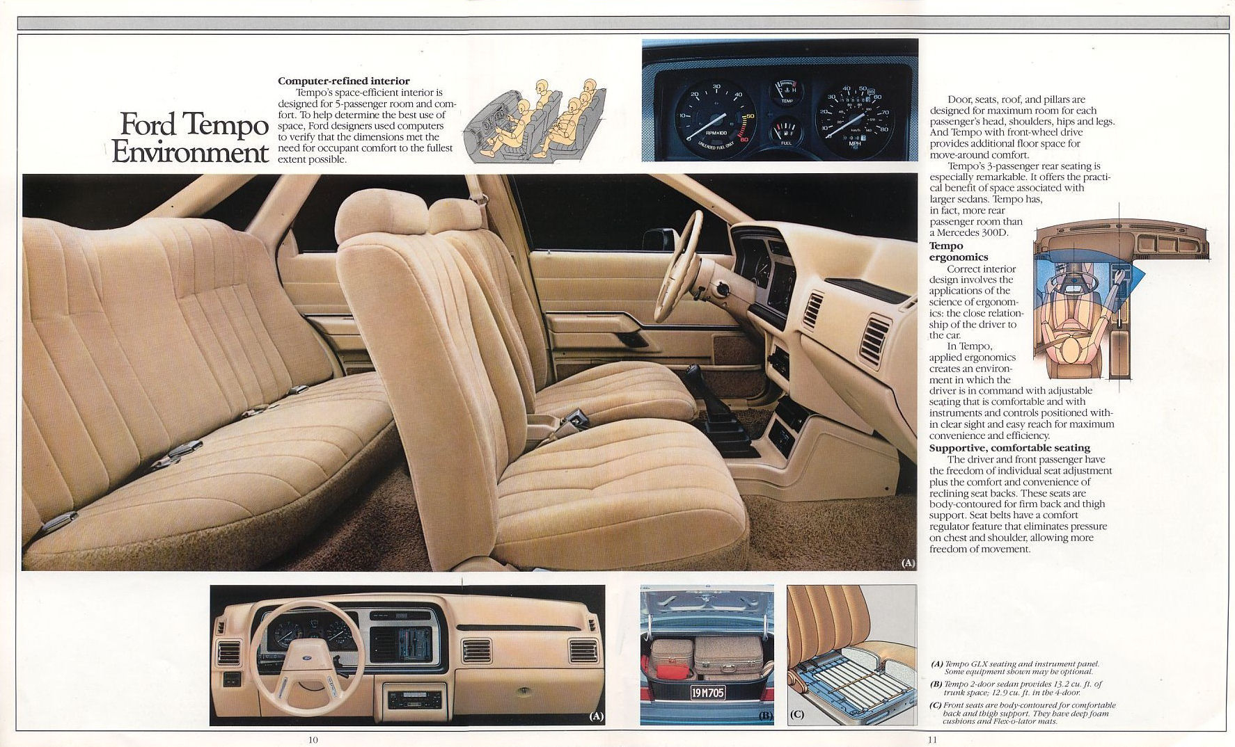 1985 Ford Tempo Brochure Page 14
